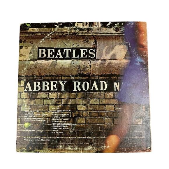 The Beatles Abbey Road Vinyl Record SO-383 1969 Stereo Uncropped & Her Majesty - Picture 8 of 8